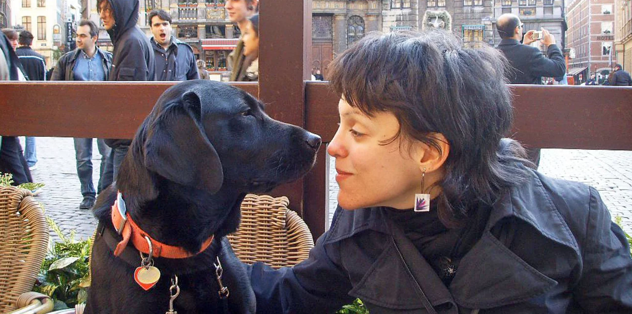 Ιωάννα-Μαρία Γκέρτσου - σχολή για σκύλους-οδηγούς τυφλών
